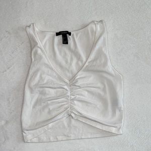 Cropped white tank